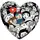 Подушка сердце 3D Love 40х40х7,5 см (3DPS_17L072)