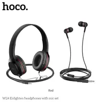 Пара наушников накладные и вставные HOCO Enlighten W24