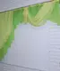 Ламбрекен на карниз 2м №102 Цвет салатовый с жёлтым