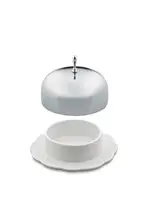 Масленка Alessi Dressed 12х7 см белая