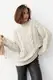 В'язаний светр з косами oversize - бежевий цвет, S