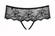 Merossa size plus трусики відкриті чорні Obsessive XXL
