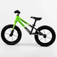 Велобег Corso Runner (алюминиевая рама, надувные колеса 14"). Green/Black - 103513