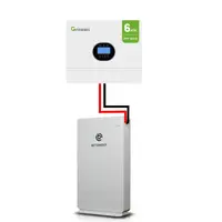 Комплект резервного живлення для квартири з інвертором 6 кВт та Lifepo4 акумулятором 10.2 кВт/год Growatt SPF 6000 ES Plus