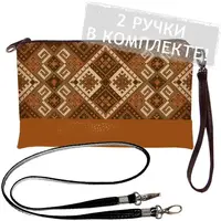 Клатч через плечо 25x15 см (KL_GL_15UKR036_BR)