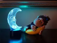 Сменная пластина для 3D светильников "Месяц" 3DTOYSLAMP