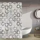 Штора для ванной комнаты PERLA. Размер 180х180, материал PEVA с кольцами 12 шт.