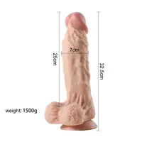 Фаллоимитатор Large Leilong Lifelike L телесный без вибрации