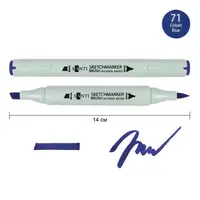 Маркер спиртовой Santi Brush SA-71 390989 синий кобальт