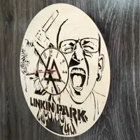 Концептуальные настенные часы в интерьер «Linkin Park»