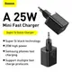 Адаптер сетевой BASEUS Type-C to Type-C cable Super Si Quick Charger |1Type-C, 3A/25W, PD/QC| (TZCCSUP-L02)