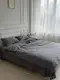 Постельное белье семейное Dushka Home Вареный хлопок премиум 21715 160х215х2 см темно-серое