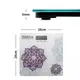 Напольные весы Bathlux супероточные из стекла до 180 кг с точностью до 100 г дизайн Classical purple