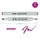 Маркер спиртовой Santi Brush SA-87 390914 фиолетовая азалия