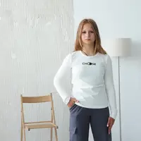 Подростковый лонгслив для девочки Choose Gbi Teens Пудровый р.164 (13753)