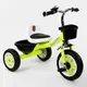 Трехколесный детский велосипед "Best Trike" звоночек, 2 корзины. Light green (87774)