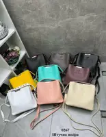 Беж — сумка Lady Bags на три відділення з двома знімними ременями (0267)