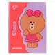 Папка-органайзер с клапаном на липучке A4 YES Line Friends Choco 492110