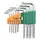 Ключі TORX 9шт T10-T50мм CrV (короткі з отвором) GRAD (4022275)