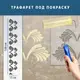 Трафарет для декоративной штукатурки, покраски с бесшовным рисунком., пластиковый трафарет (250х1020)