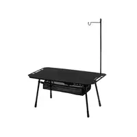 Складаний стіл Naturehike CNK2450JJ025, 80х40 см, алюміній, чорний