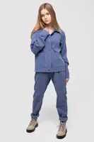 Костюм дитячий для дівчаток вельвет, колір джинс, 102R1524
