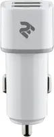 Автомобильное зарядное устройство 2E Dual USB Car Charger 2.4A&2.4A White
