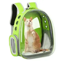 Прозорий рюкзак для перенесення тварин Pet Cat для котів та собак Fluorescent Green