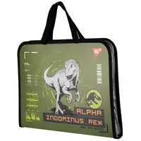 Папка-портфель на блискавці FC YES Jurassic World хакі 492242 26х35х3 см
