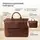 Кожаный портфель для ноутбука работы и документов Vintage 14066 Коричневый