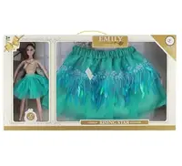Кукла "EMILY" высота 30 см, юбочка для девочки в наборе, в коробке. Multicolor (135801)