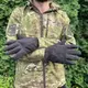 Перчатки тактические флисовые Турция 8683 черные