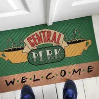 Коврик придверный с принтом Central perk (Friends) 45x75x0,4 см (KOV_24L002)