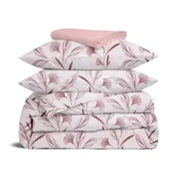 Двуспальная постель с простыней на резинке PASTEL FLOWERS CS4
