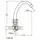 Смеситель QN 1/2" для кухни эконом на шпильке (КРАТНО 2шт) AQUATICA QN-2B158C (9786100)