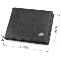 Чоловічий гаманець ST Leather 18319 (ST160) шкіряний Чорний