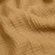 Полуторное постельное белье муслин с простыней на резинке MUSTARD