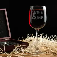 Келих для вина "Wine mine", англійська, Крафтова коробка