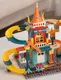 Динамический конструктор 3D. Авто трек Замок, 268 деталей. Игровой гоночный трек с машинками и колесом обзора