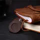Надежный брелок-держатель для Apple AirTag из винтажной кожи GRANDE PELLE 11615 Коричневый