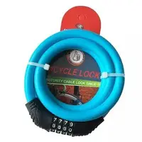 Велосипедний кодовий тросовий замок KIHUU LOCK 2809 9321 12 мм 120 см