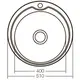 Мийка кухонна ZERIX Z510-08-180D (decor) (ZX1587)