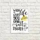 Постер в рамке When life dives you grab salt tequila 15x21 см, A5 (WMT5_18S002_WH)