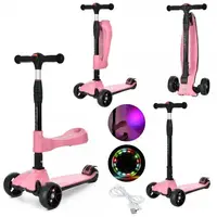 Самокат-біговець I-Trike Maxi 3в1 JR3-082-P 67-80 см рожевий