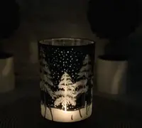 Подсвечник Bona Di Олень морозный 549-131 12х18 см