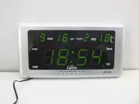 Настольные часы с календарем и будильником CX-2168 (красные/зеленые) CG10 PR4
