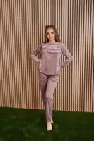 Жіночий Велюровий Костюм - 613 Капучіно