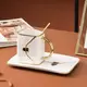 Кружка с блюдцем и ложкой Сумочка 6462 300 мл белая