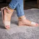 Женские босоножки Fashion Milo 2933 41 размер 26 см Бежевый
