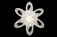 Люстра потовчна 8090/6WH LED 3color dimmer 105W DH
